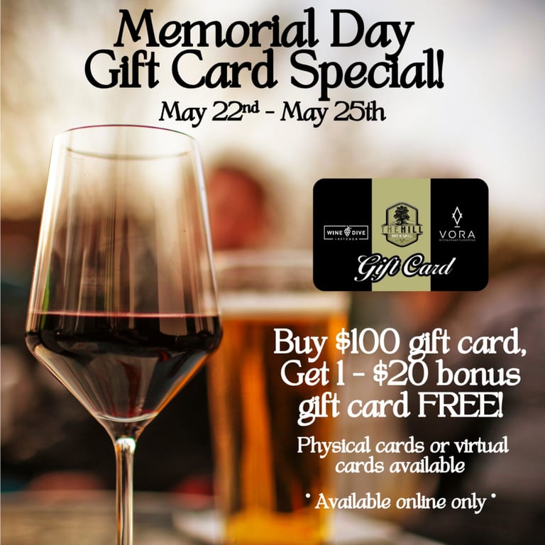Memorial Day Gift Card Special