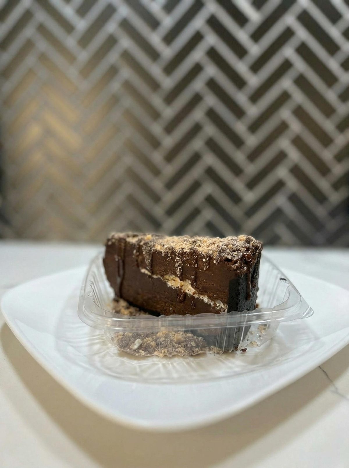 Chocolate Toffee Mousse Cake with Kahlua
